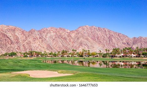 Palm Springs, California, April 04, 2015 : View Of A Golf Course During The Ana Inspiration Golf Tournament On Lpga Tour, Palm Springs, California, Usa.