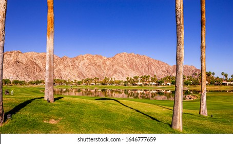 Palm Springs, California, April 04, 2015 : View Of A Golf Course During The Ana Inspiration Golf Tournament On Lpga Tour, Palm Springs, California, Usa.