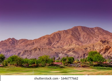 Palm Springs, California, April 04, 2015 : View Of A Golf Course During The Ana Inspiration Golf Tournament On Lpga Tour, Palm Springs, California, Usa.