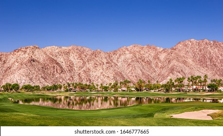 Palm Springs, California, April 04, 2015 : View Of A Golf Course During The Ana Inspiration Golf Tournament On Lpga Tour, Palm Springs, California, Usa.