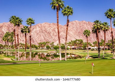 Palm Springs, California, April 04, 2015 : View Of A Golf Course During The Ana Inspiration Golf Tournament On Lpga Tour, Palm Springs, California, Usa.