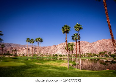 Palm Springs, California, April 04, 2015 : View Of A Golf Course During The Ana Inspiration Golf Tournament On Lpga Tour, Palm Springs, California, Usa.