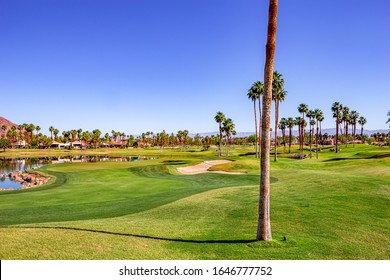 Palm Springs, California, April 04, 2015 : View Of A Golf Course During The Ana Inspiration Golf Tournament On Lpga Tour, Palm Springs, California, Usa.