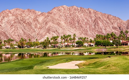 Palm Springs, California, April 04, 2015 : View Of A Golf Course During The Ana Inspiration Golf Tournament On Lpga Tour, Palm Springs, California, Usa.