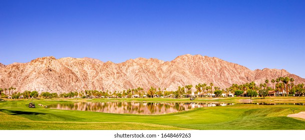 Palm Springs, California, April 04, 2015 : View Of A Golf Course During The Ana Inspiration Golf Tournament On Lpga Tour, Palm Springs, California, Usa.