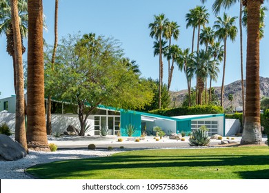 Palm Springs, California - March 2018: Residential Desert Architecture 