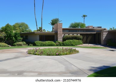 Palm Springs California USA 16 August 2017 Twin Palms Former Frank Sinatra House