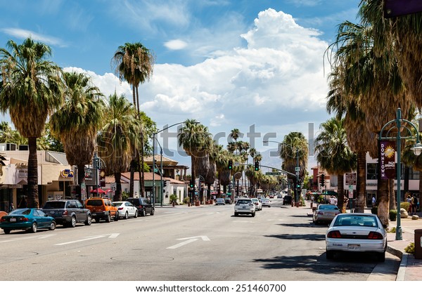PALM SPRINGS,\
CALIFORNIA/USA - JULY 29 : View of Palm Springs on July 29, 2011.\
Unidentified people.
