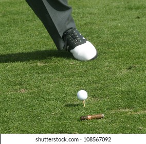 PALM SPRINGS - FEB 7: Ron Masak At The 15th Frank Sinatra Celebrity Invitational Golf Tournament At Desert Willow Golf Course On February 7, 2003 In Palm Springs, California