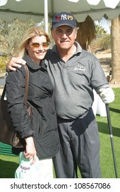 PALM SPRINGS - FEB 7: Tony Lobianco, Wife At The 15th Frank Sinatra Celebrity Invitational Golf Tournament At Desert Willow Golf Course On February 7, 2003 In Palm Springs, California