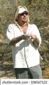 PALM SPRINGS - FEB 7: Vince Neil At The 15th Frank Sinatra Celebrity Invitational Golf Tournament At Desert Willow Golf Course On February 7, 2003 In Palm Springs, California