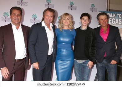 PALM SPRINGS - JAN 11:  James, Vincent Van Patten, Eileen Davidson, Jesse, Nels Van Patten at the "Walk to Vegas" Premiere at the Richards Center for the Arts on January 11, 2019 in Palm Spring, CA