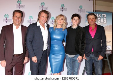 PALM SPRINGS - JAN 11:  James & Vincent Van Patten, Eileen Davidson, Jesse & Nels Van Patten at the "Walk to Vegas" Premiere at the Richards Center for the Arts on January 11, 2019 in Palm Springs, CA