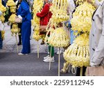 Palm Sunday celebration in the streets of Elche, Alicante, Valencian Community, Spain