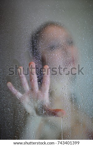 Image, Stock Photo swimming pool Feminine