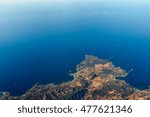 Palma de Mallorca And Balearic Sea At 10.000m Altitude Above Ground