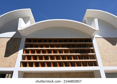 Palma de Mallorca, Spain - April 8, 2022: Architectural detail of the Joan Miro Atelier