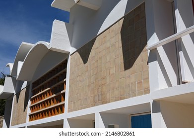 Palma de Mallorca, Spain - April 8, 2022: Architectural detail of the Joan Miro Atelier