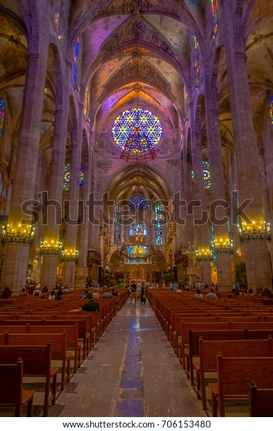 Palma De Mallorca Spain August 18 Buildings Landmarks Stock Image