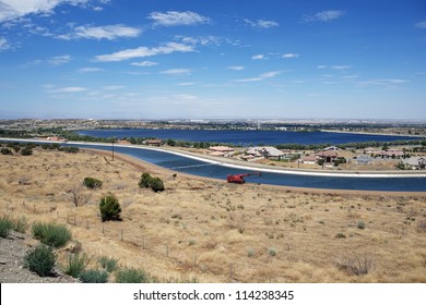 Palmdale, California USA / Antelope Valley - Palmdale in Summer. Panoramic Photography. Cities Photo Collection.
