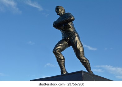 PALMERSTON NORTH, NZL - DEC 02 2014:Sculpture Of Charles John Monro In New Zealand Rugby Museum.He Is Credited With Bringing Rugby Union To New Zealand.