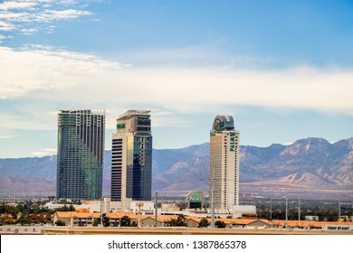 Palms Casino Resort,Beautiful Mountains In Background. Las Vegas, Nevada, USA, November 19, 2016