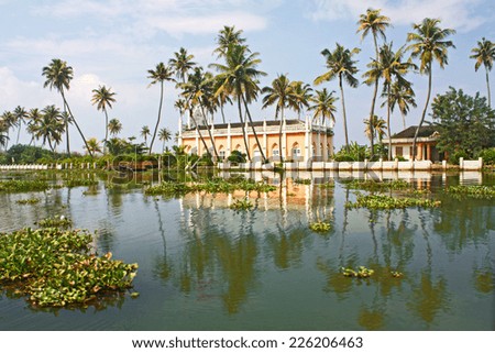 Similar – Image, Stock Photo House in the Kerala backwaters