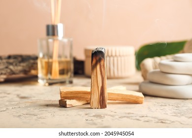 Palo Santo On Light Table