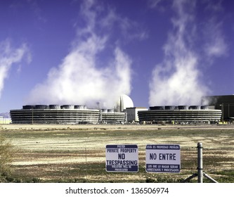 PALO VERDE NUCLEAR GENERATING STATION - CIRCA DECEMBER 1987: Located in the Arizona desert about fifty miles from Phoenix circa December 1987. Is the largest Nuclear Power Plant in the United States.