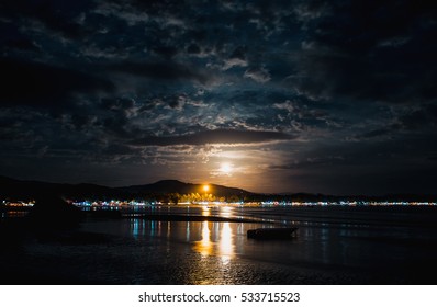 Palolem Beach. Night Landscape.Goa,India.