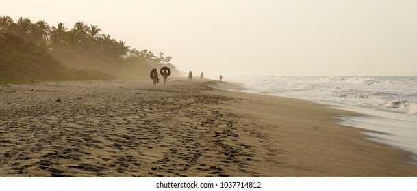 Palomino Beach In Colombia.