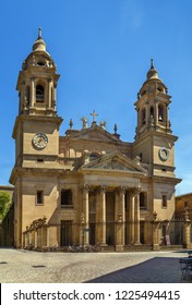 Pamplona Cathedral (Santa María La Real) Is A Roman Catholic Church In Pamplona, Spain