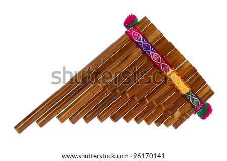 Pan Flute Isolated On White Background