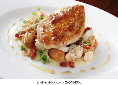 Pan Fried Chicken Breast Plated Main Meal