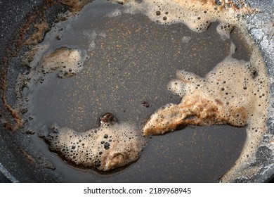 Pan With Used Vegetable Oil