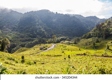 Panama Boquete Landscape, On The Quetzal Trail