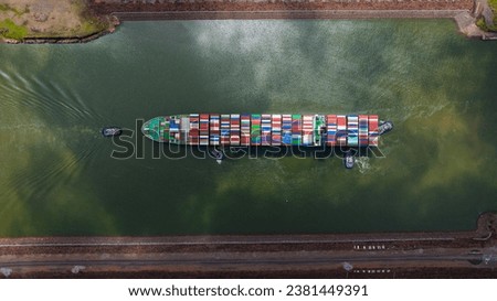 Panama Canal, Canal locks, Maritime Transit, container ship, Gatun Lake, climate change, Panama mining