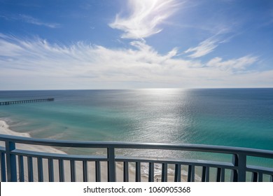 Panama City Beach Balcony View Of Ocean And Sky