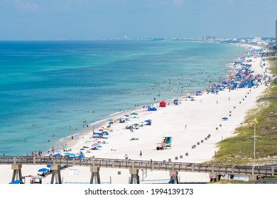 Panama City Beach Florida Skyline Beachfront Crowd June 2021