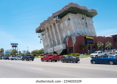 PANAMA CITY BEACH, Florida, USA - JUNE, 2020: Building Of Wonder Works, An Amusement Park In Panama City Beach Florida