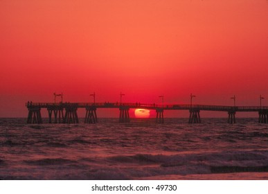 Panama City Beach Pier Sunset