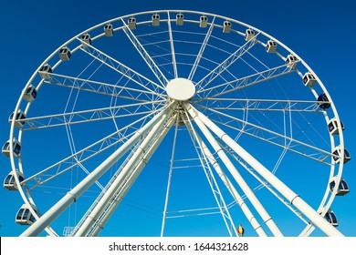 Panama City, Florida USA - September 29, 2019:  The New Skywheel Ferris Wheel, Opened In 2018, Located In The Popular Pier Park Across The Beach.