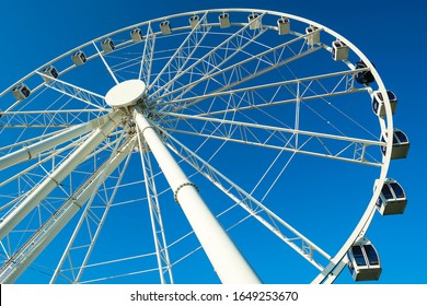 Panama City, Florida USA - September 29, 2019:  The New Skywheel Ferris Wheel, Opened In 2018, Located In The Popular Pier Park Across The Beach.