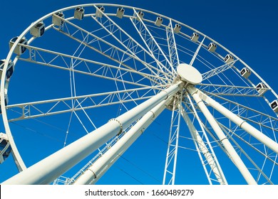 Panama City, Florida USA - September 29, 2019:  The New Skywheel Ferris Wheel, Opened In 2018, Located In The Popular Pier Park Across The Beach.