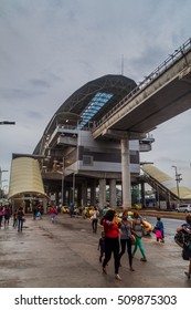 PANAMA CITY, PANAMA - MAY 29, 2016: Elevated Section Of Panama Metro.