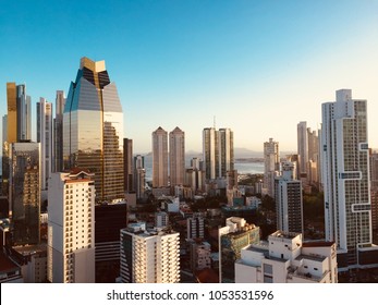 panama city skyline - modern city skyline - skyscraper building panorama -