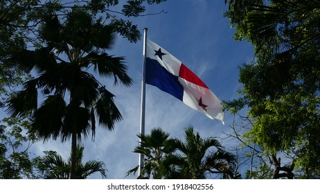 Panama Flag At Cerro Ancón, Panama City
