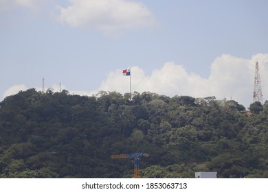 Panama Flag View Cerro Ancon