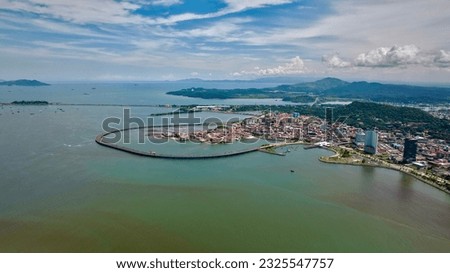 Panama old town, aerial view, colonial, architecture, Central America, Latin America, pre-Columbian, streets, avenues