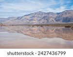 Panamint Valley is full of water now and contains one of several lakes in Death Valley National Park. 